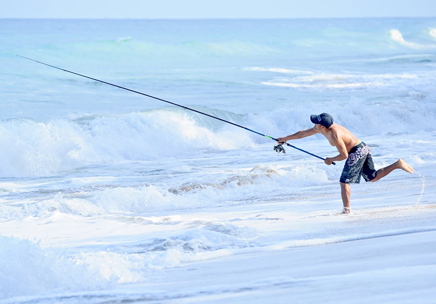 Surf fishing