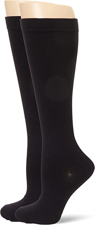 MediPeds Nylon Over The Calf Socks with Compression Fit