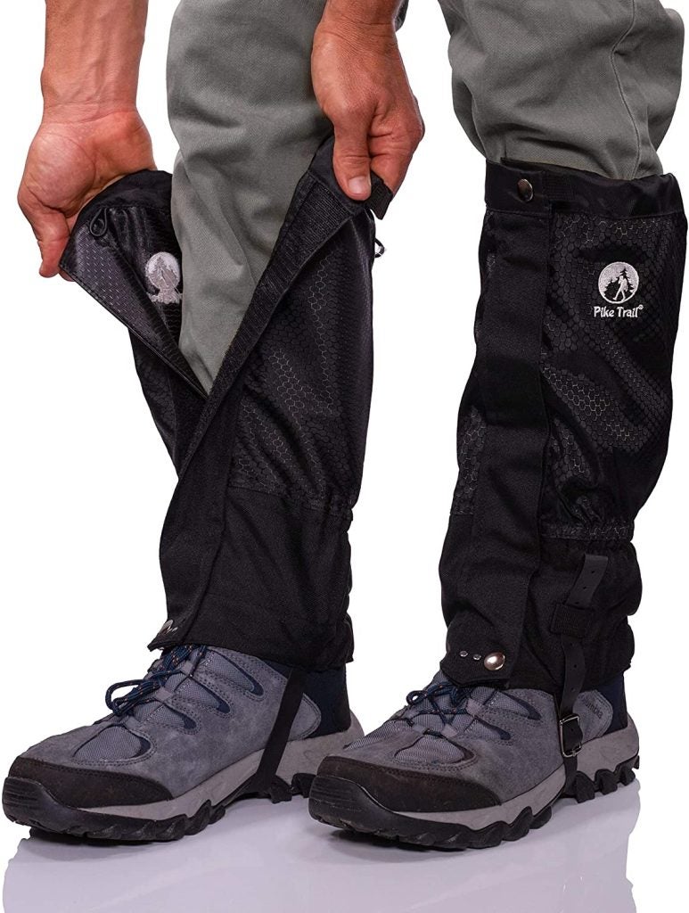 Pike Trail Leg Gaiters – Waterproof and Adjustable Snow Boot Gaiters for Hiking, Walking, Hunting, Mountain Climbing and Snowshoeing