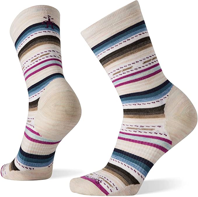 Smartwool striped beige and multi-colored socks