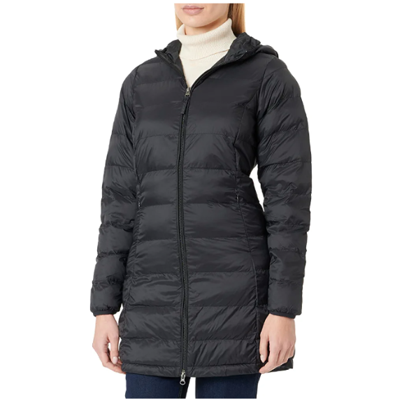 Amazon essentials puffer jacket, front view