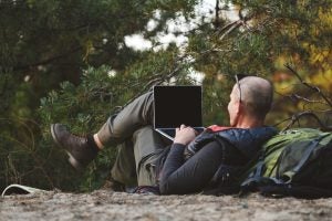 Camping and Working Remote