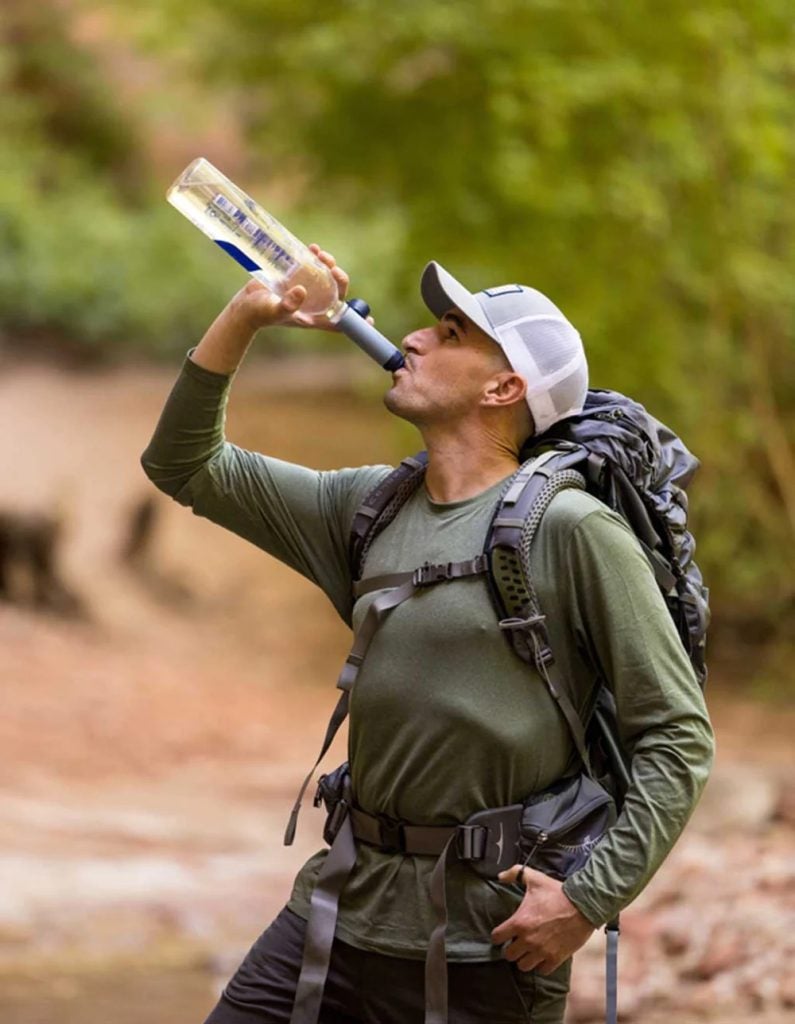 Lifestraw Solo Water Filter is the perfect companion for hiking, backpacking, camping, emergencies, and travel