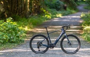 Moots took note of the shortcomings of other e-gravel bikes when developing the Express and focused on three areas of improvement: range, speed, and weight. Credit: Moots Cycles