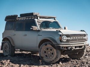 Bronco owners can now explore new trails and adventures with the Slimline II Roof Rack Kit. Credit: Dometic