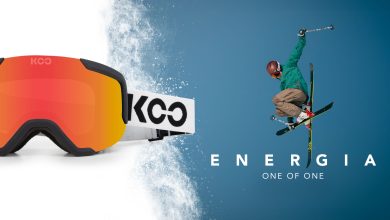 Hit the slopes in the new KOO ENERGIA snow goggles. Credit: KOO Eyewear